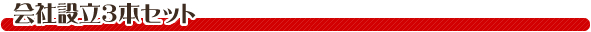 会社設立3本セット